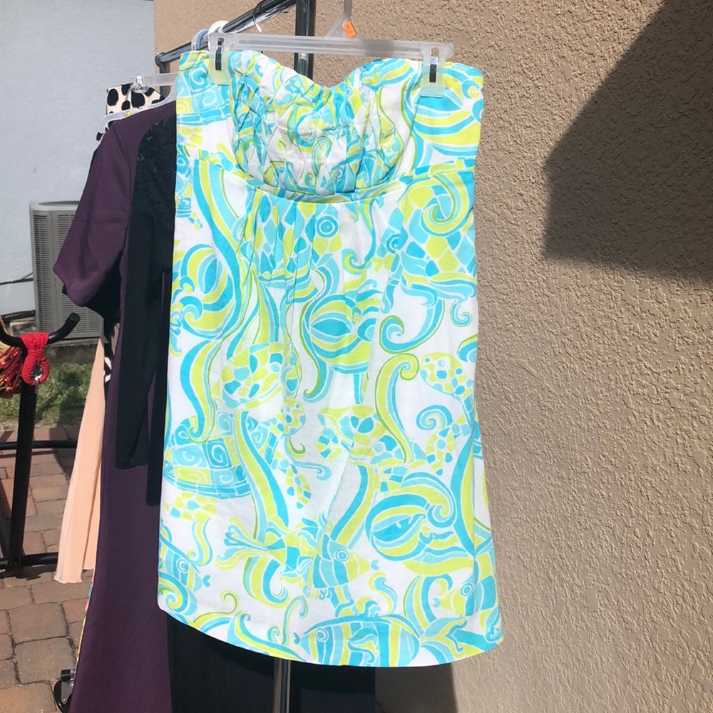 Colorful vintage Lily Pulitzer sundress.